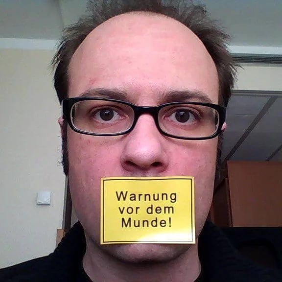 Warnung vor dem Munde!