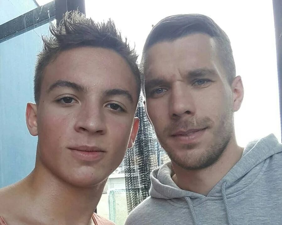 Chilln mit Lukas Podolski